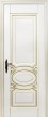 Межкомнатная дверь Оливия 2, 3D фрезеровка патина золото крем
